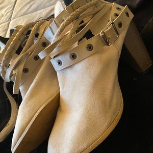 Tan Heeled Booties